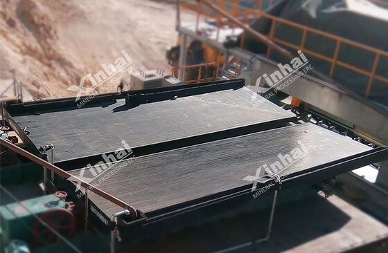 shaking table in Ghana gold gravity separation plant.jpg